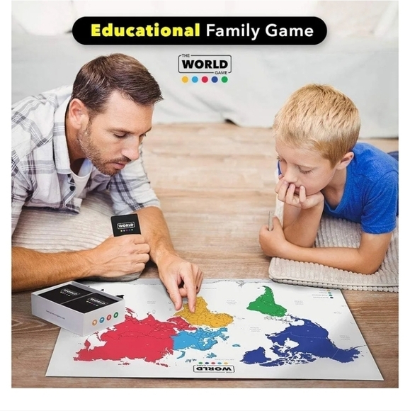 The World Game - Geography Card Game - Educational Games for Kids and Fa… - Picture 3 of 6